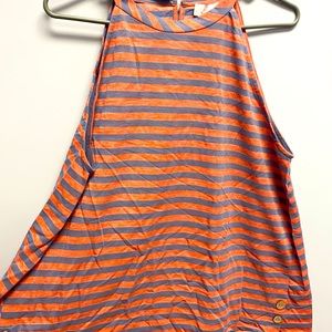 (5 for $25) gray & orange tank 1X